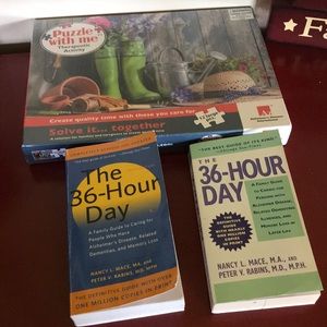 Therapeutic puzzle and 2 books